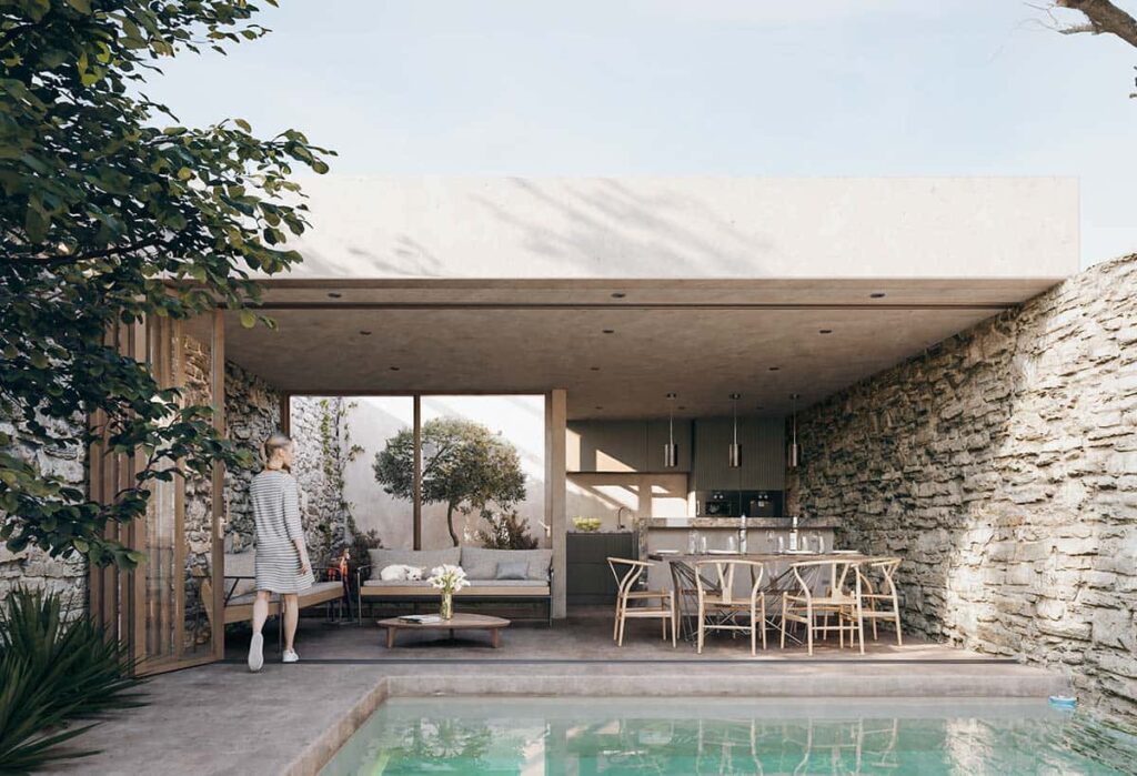 Diseño de Casa de Campo Rustica