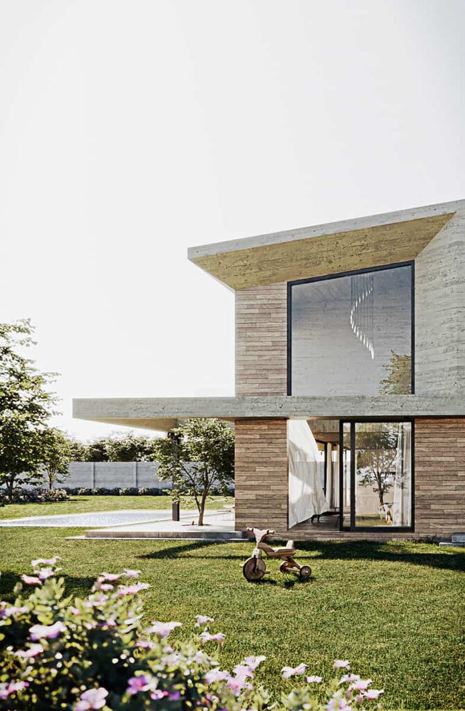 Casa de campo con piscina y jardines