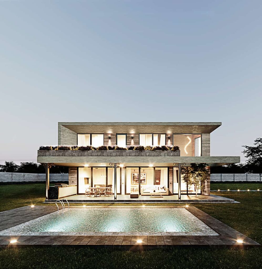 Diseño de casa de campo moderna